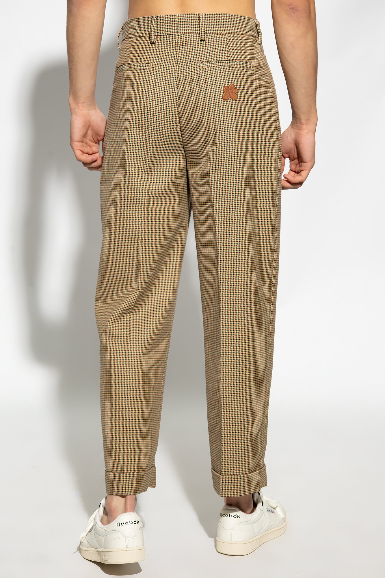 パンツ LE FLEUR x LACOSTE CHECK PLEATED TROUSER Lacoste x le FLEUR Men's Pleated Trousers | Neiman Marcus
